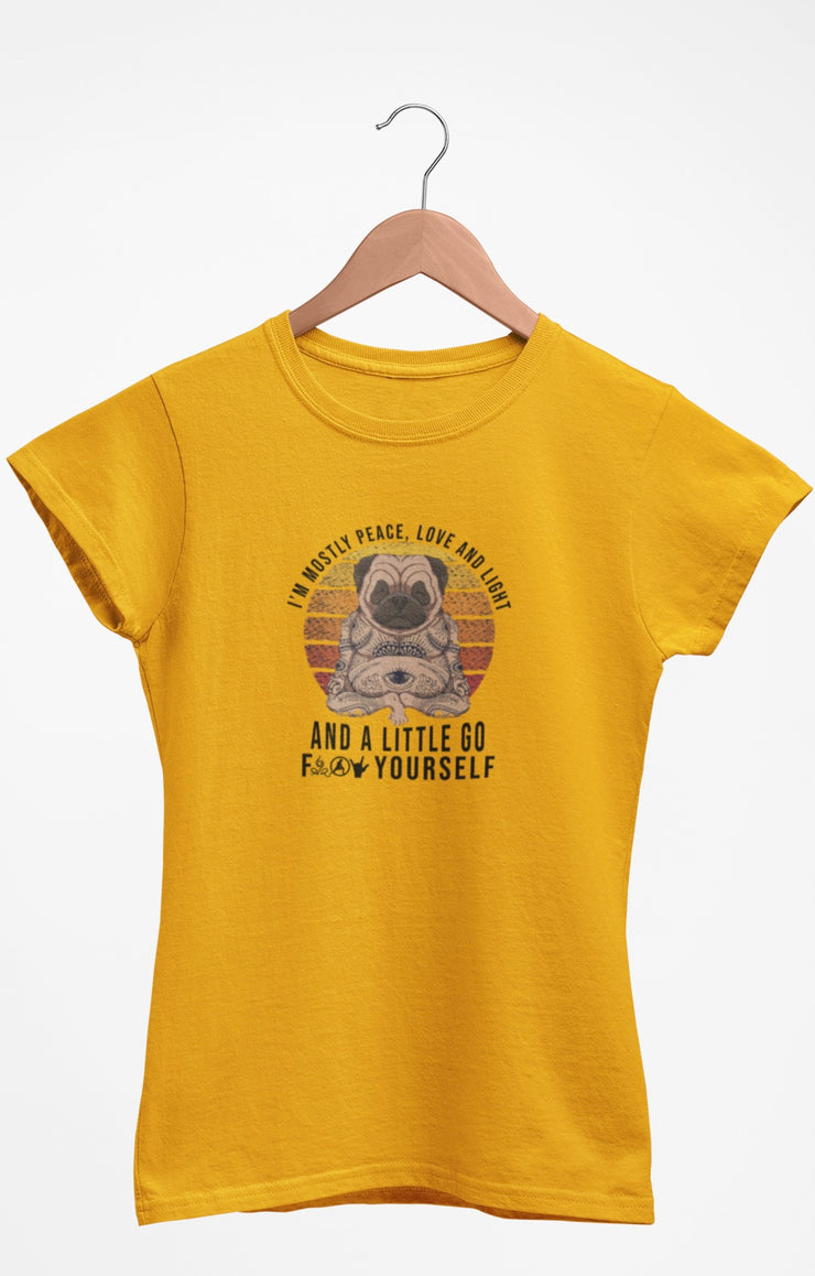 PEACE, LOVE AND LIGHT DOG T-Shirt