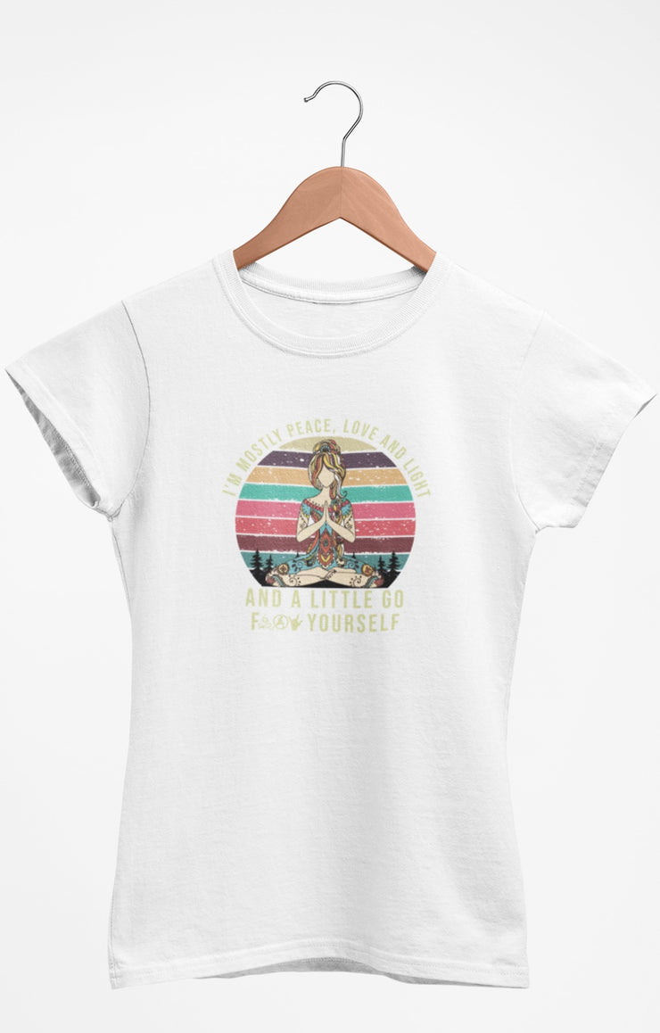 PEACE, LOVE AND LIGHT YOGA T-Shirt