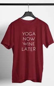 YOGA NOW WINE LATER Oversize T-Shirt