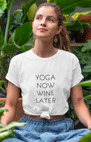 YOGA NOW WINE LATER Oversize T-Shirt