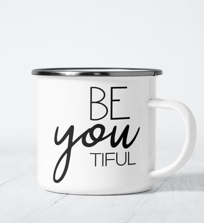 BE YOU TIFUL EMAILLE TASSE