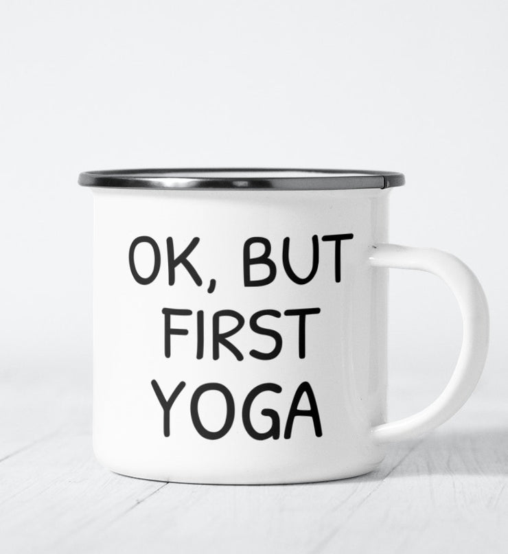 FIRST YOGA EMAILLE TASSE